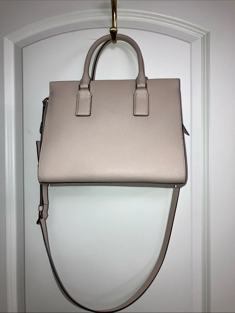 New Kate Spade Bag Purse Mauve Flower Charm